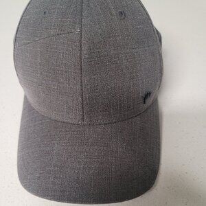 No Bad Ideas Flexfit Gray With Black Metallic Logo Hat Size Small/Medium